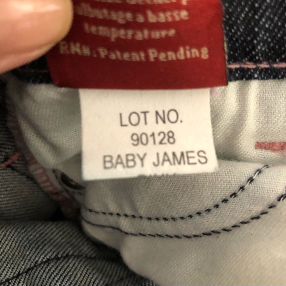 Dry Age Jeans baby james jeans pink crystal bandit Size 4 bling - Picture 5 of 12
